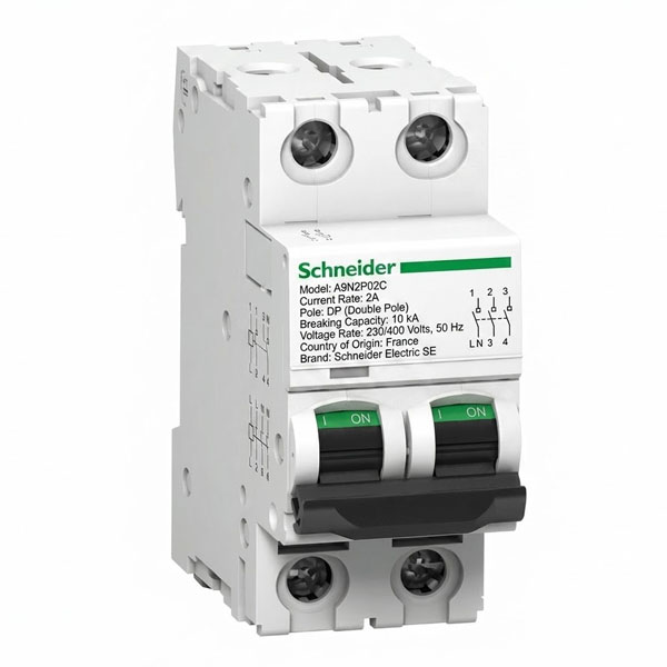 2A, DP, 10KA, MCB (C Curve)
