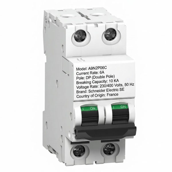 6A, DP, 10KA, MCB (C Curve)