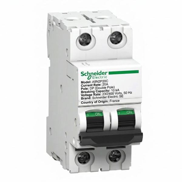 20A, DP, 10KA, MCB (C Curve)