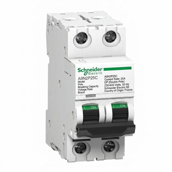 25A, DP, 10KA, MCB (C Curve)