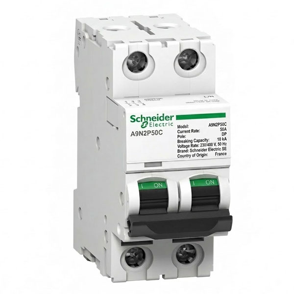 50A, DP, 10KA, MCB (C Curve)