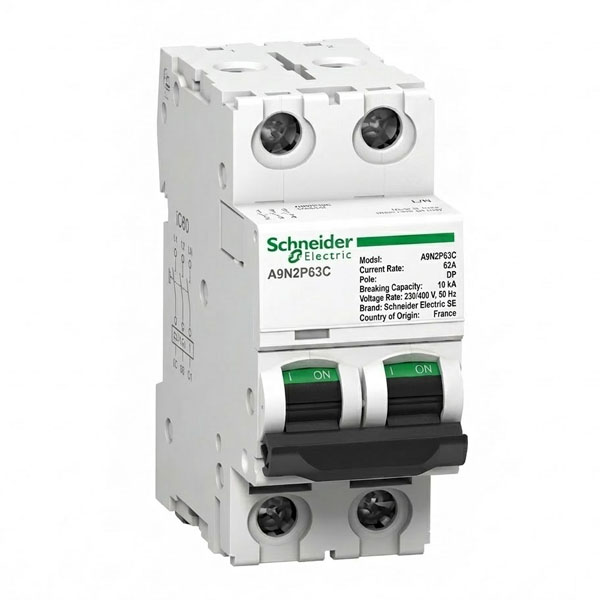63A, DP, 10KA, MCB (C Curve)
