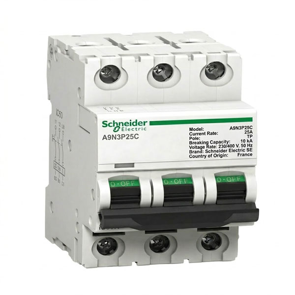 25A, TP, 10KA, MCB (C Curve)