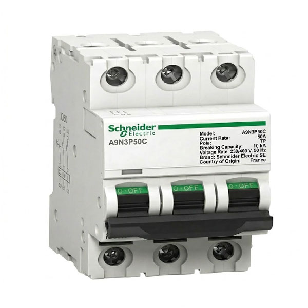 50A, TP, 10KA, MCB (C Curve)