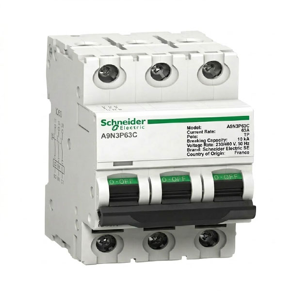63A, TP, 10KA, MCB (C Curve)