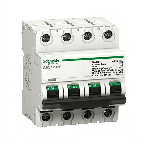 32A, 4P, 10kA, MCB (C Curve)