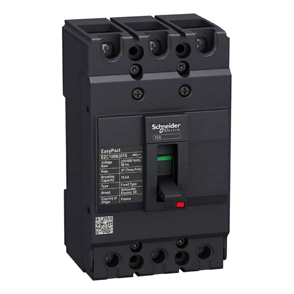 15A, 3P, 15kA, MCCB (Fixed Type Trip Unit)