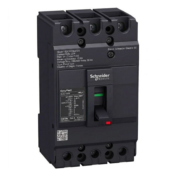 20A, 3P, 15kA, MCCB (Fixed Type Trip Unit)