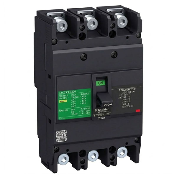 200A, 3P, 36KA, MCCB (Fixed Type Trip Unit)