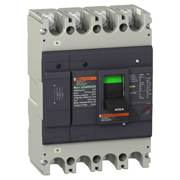 320A, 3P, 36KA, MCCB (Fixed Type Trip Unit)