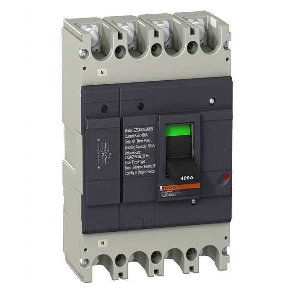 400A, 3P, 36KA, MCCB (Fixed Type Trip Unit)