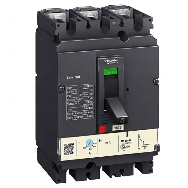 25A, 3P, 25kA, MCCB (Easy Pact CVS-Adjustable)