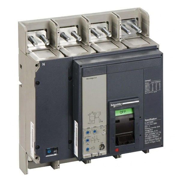 800A, 1P, 50kA, Micro logic 2.3 Trip Unit NS800 N4b P4P4T (Adjustable Type Trip Unit)