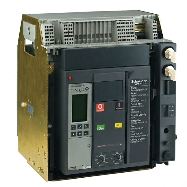 800Amps Master Pact NT, 42KA ( Fixed ) ACB with Micrologic 2.0 A