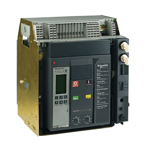 1250 Amps Master Pact NT, 42KA ( Fixed ) ACB with Micrologic 2.0 A